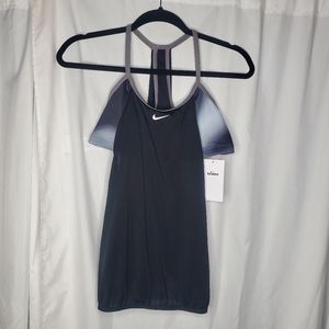 ♧♧ Nike Swimwear Racerback Bralette Tankini Swim Top Size Small Black NWT